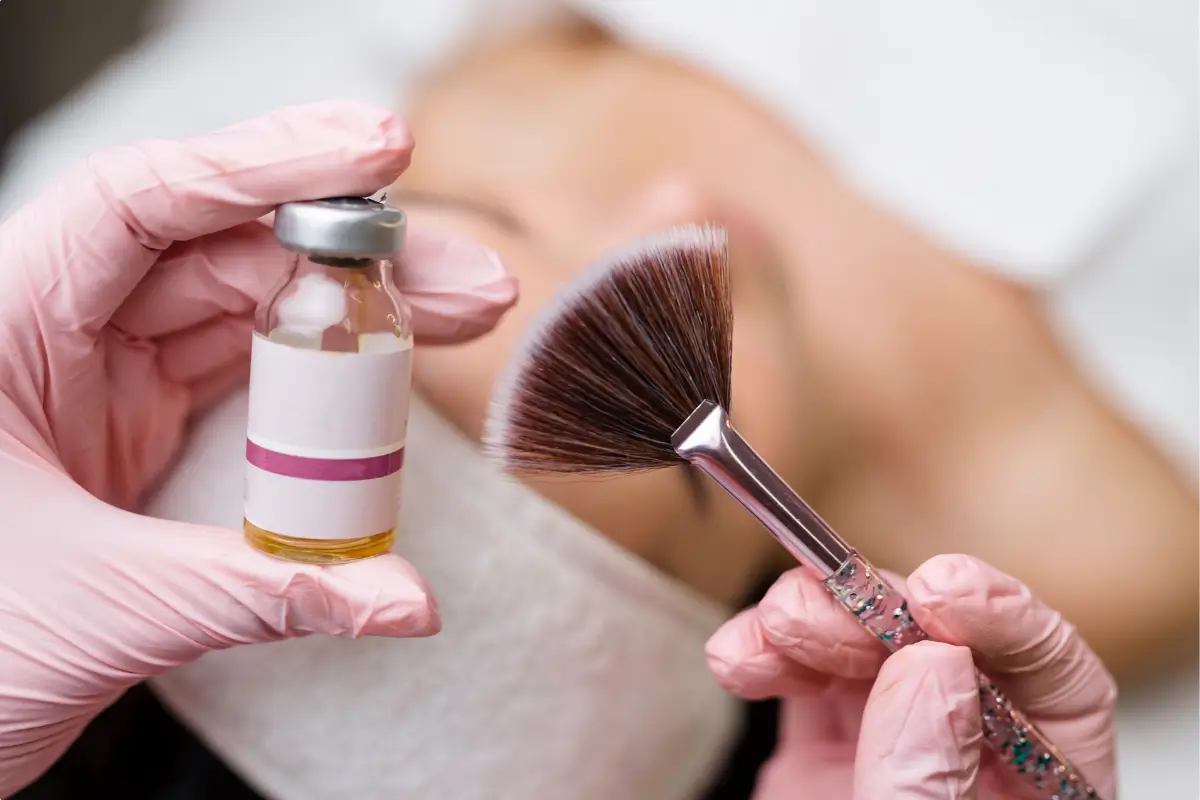 Peeling físico facial